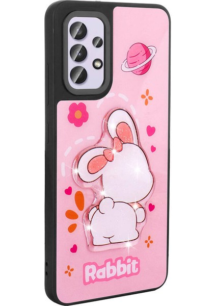 Galaxy A32 4g Kılıf Parlayan Kabartmalı Ikonik Figürlü Iksp Amas Silikon Kapak-Mor modelleri