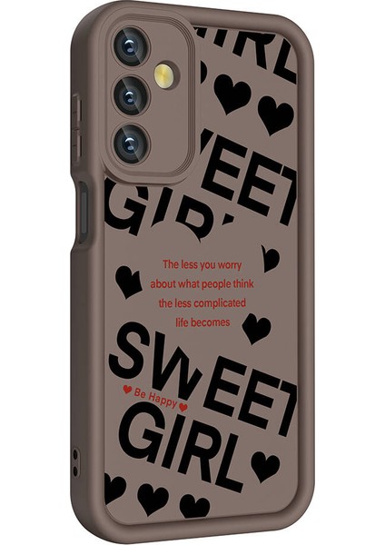 Samsung Galaxy A05S Kılıf Kamera Korumalı Baskılı Arka Yüzey Klas Kapak-Siyah