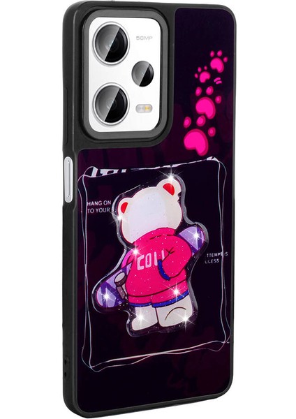 Xiaomi Redmi Note 12 Pro 5g Kılıf Parlayan Kabartmalı Ikonik Figürlü Iksp Amas Silikon Kapak-Beyaz fırsatları