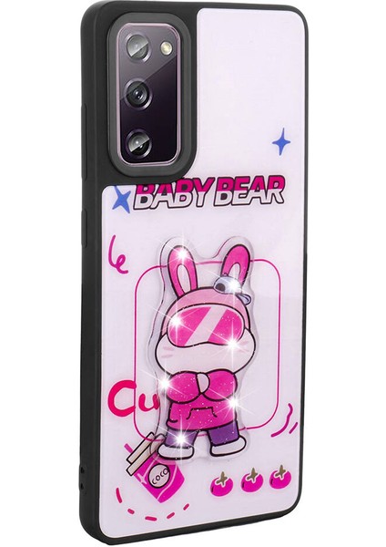 Galaxy S20 Fe Kılıf Parlayan Kabartmalı Ikonik Figürlü Iksp Amas Silikon Kapak-Beyaz indirimleri