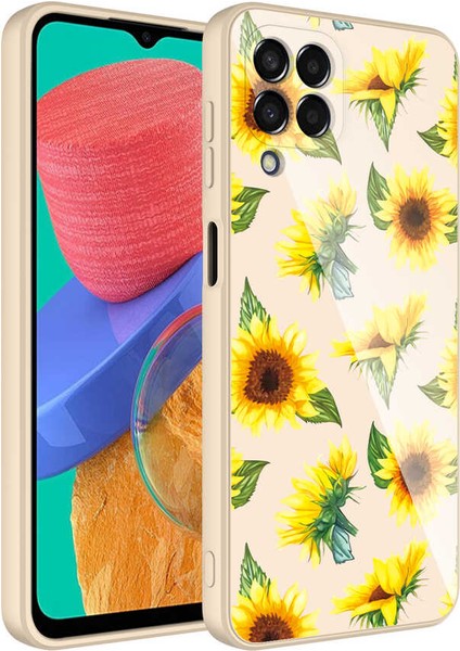 Galaxy M33 Kılıf Kamera Korumalı Desenli Sert Silikon Iksp Epoksi Kapak-No2