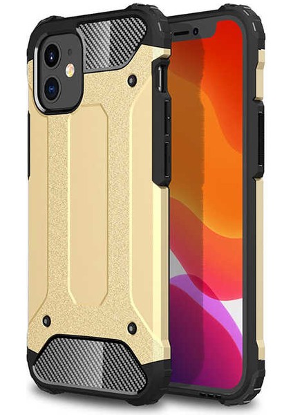 iPhone 12 Mini Uyumlu Iksp Crash Silikon Kapak-Kırmızı