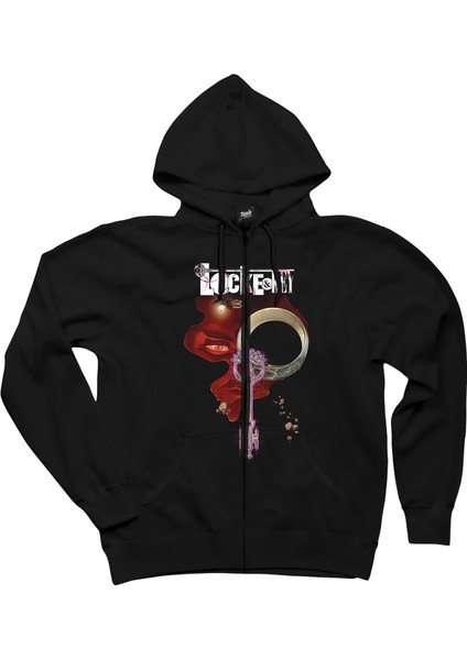 Locke Key This Key Anywhere Season 3 Siyah Fermuarlı Kapşonlu Sweatshirt