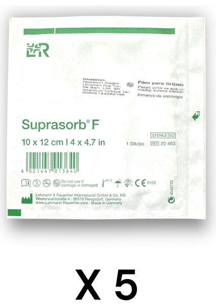 Suprasorb F Film Örtü 10 x 12 cm - Ref 20463 - 5 Adet
