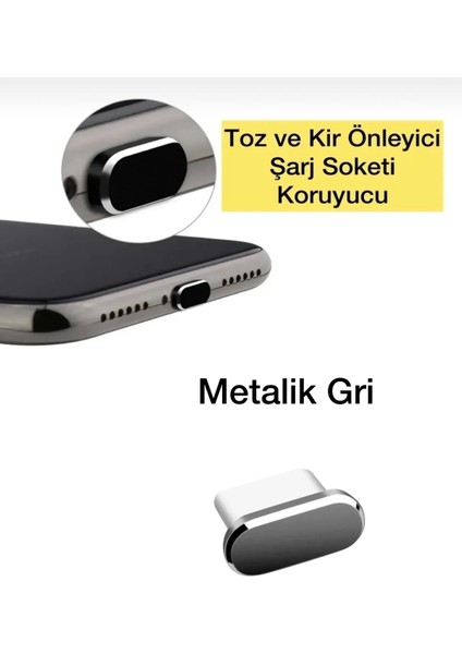 Tüm Telefonlara Uyumlu Type-C Toz ve Kir Önleyici Şarj Soketi Koruyucu Tıpa-Su Geçirmez Silikon
