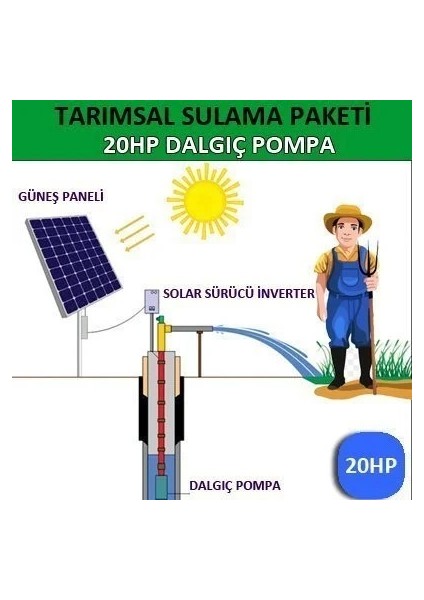 20HP Tarımsal Sulama Sistemi modelleri