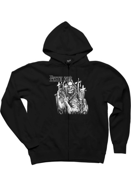 Pestilence The Dysentery Penance Siyah Fermuarlı Kapşonlu Sweatshirt