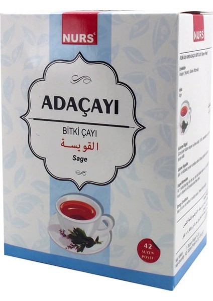 Adaçayı Bitki Çayı 42 Li Süzen Poşet