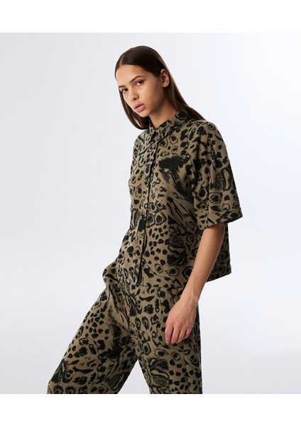 Desenli Rahat Kesim Gömlek TS1250025242022 fiyatları