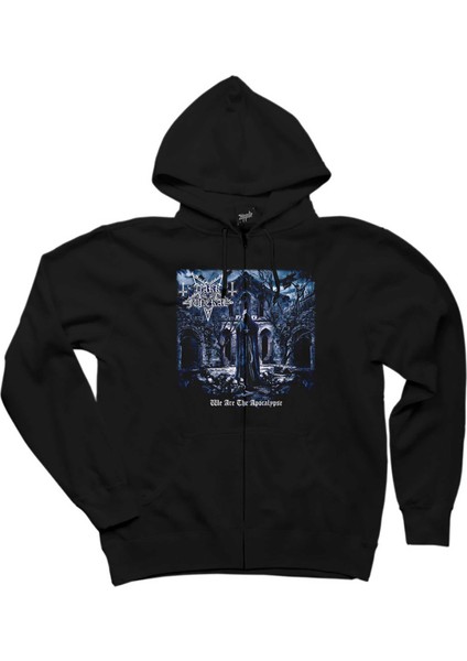 Dark Funeral We Are The Apocalypse Siyah Fermuarlı Kapşonlu Sweatshirt