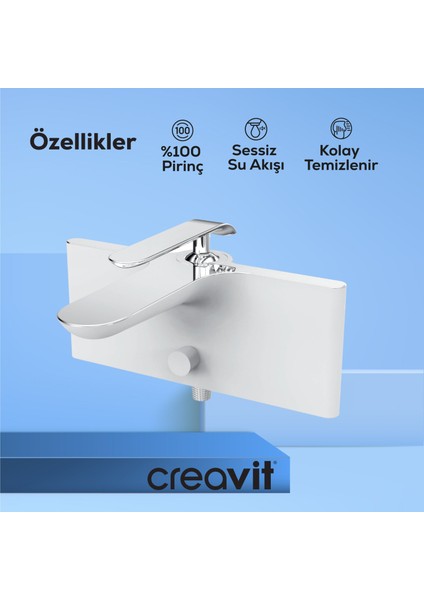 Bloom Banyo Armatürü Beyaz