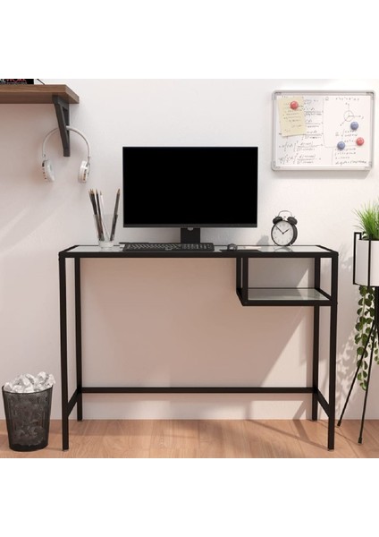 Modern Beyaz Mermer Desenli Metal Iskeletli Laptop Çalışma Masası Makyaj Masası