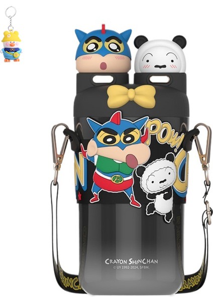 Crayon Shin-Chan Termos Bardak Basit Karikatür Üst Düzey Taşınabilir Soğuk Iş Su Isıtıcısı Açık Termos Su Isıtıcısı (Yurt Dışından)