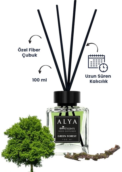Nature's Scents Green Forest Bambu Çubuklu Oda Kokusu modelleri