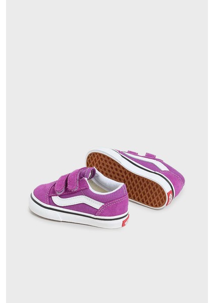 Old Skool V Cırt Cırtlı Süet ve Kanvas Sneaker Ayakkabı Çocuk Ayakkabı VN000CTGE2T1