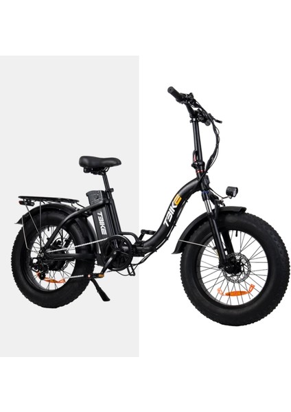 T-Bike Q5 250w Katlanabilir Elektrikli Bisiklet Beyaz-Mavi-Siyah