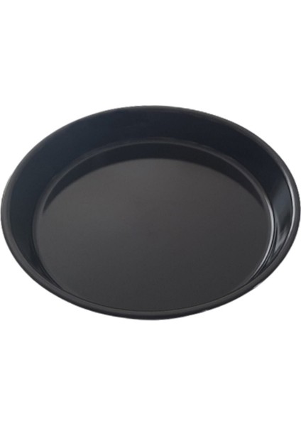 Emaye Kaplamalı Yuvarlak Siyah Tepsi Fırın Tepsisi 37 cm * 5 cm