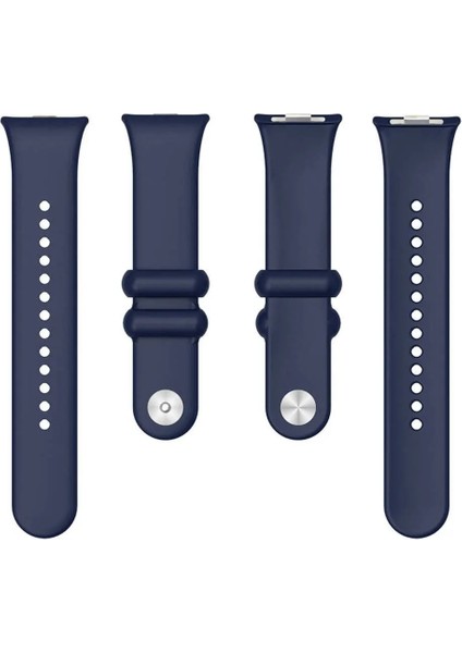 Xiaomi Redmi Watch 4 / 5 ve Mi Band 8 / 9 Pro Uyumlu Tasarım Spor Jel Silikon Kordon