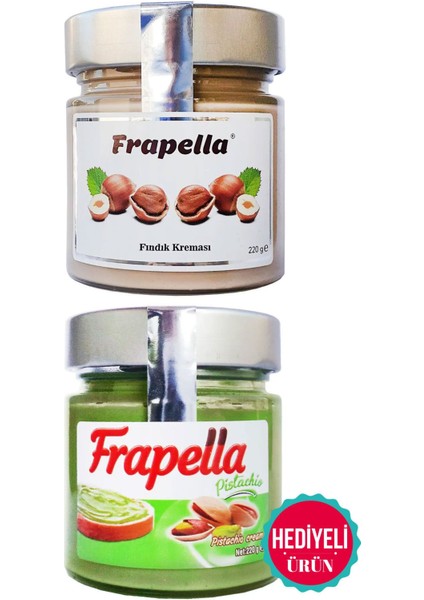 Fındık Kreması ve %30 Antep Fıstık Kreması 2 Adet 220 gr