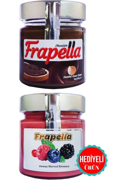 Kakaolu Fındık Kreması ve Orman Meyvesi Kreması 2 Adet 220 Gr.