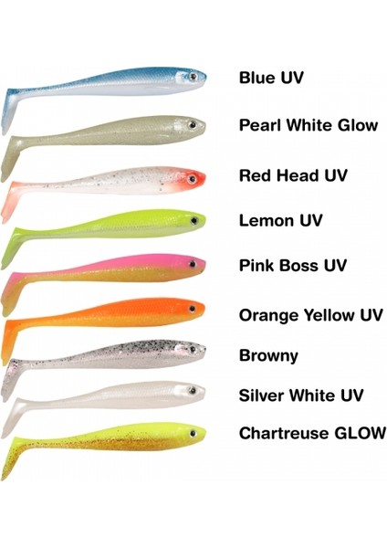 Ryujı Panıc Shad 9cm, 5.5gr Silikon Set ( 9 Adet)