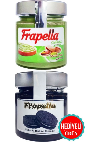 Kakaolu Bisküvi Kreması ve Antep Fıstık Kreması 2 Adet 220 Gr.
