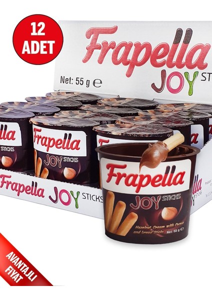 Atıştırmalık Kakaolu Fındık Kreması & grissini 12 Adet x 55 gr