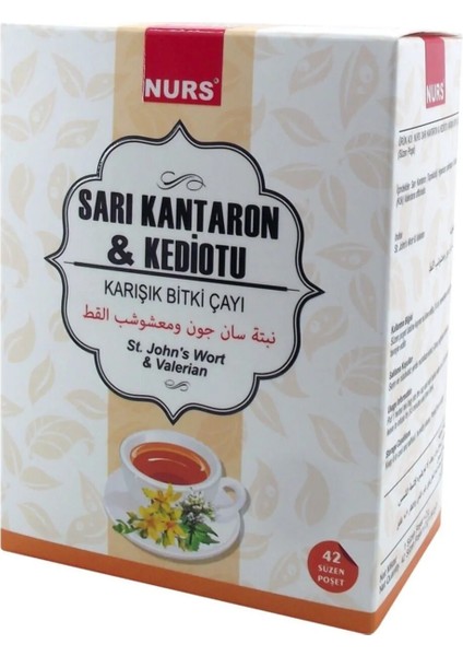 Sarı Kantaron & Kediotu Bitki Çayı 42'li Süzen Poşet