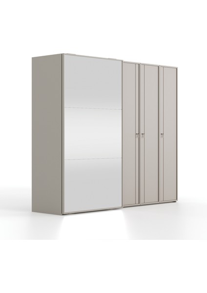 Hera Sürgü Kapaklı Gardırop - 260 cm