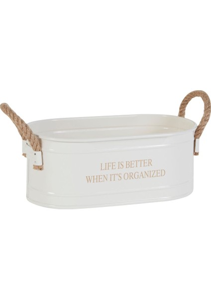 Sylvia Organizer Beyaz 28 cm