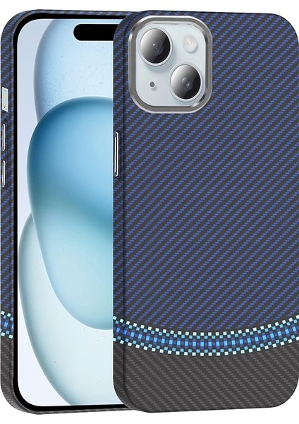 Apple Iphone 15 Kılıf Magsafe Şarj Karbon Fiber Görünümlü Hafif Sağlam Lopard Gros Kapak Telefon Kılıfı modelleri