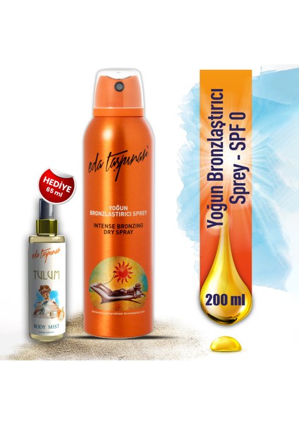 Yoğun Bronzlaştırıcı Sprey SPF 0 200 ml
