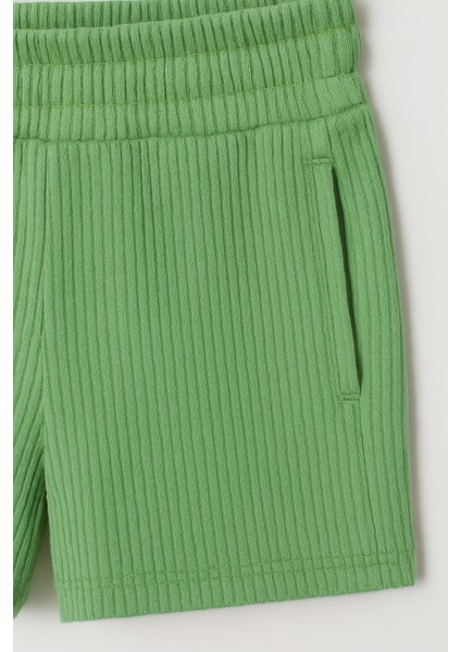 Unisex Çocuk Pamuklu Gri La'ciel Yazılı T-shirt ve Şort Takım - Gofre Dokulu fiyatları