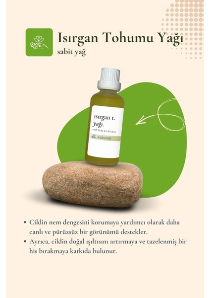Isırgan Tohumu Yağı 50 ml - Soğuk Sıkım fiyatları