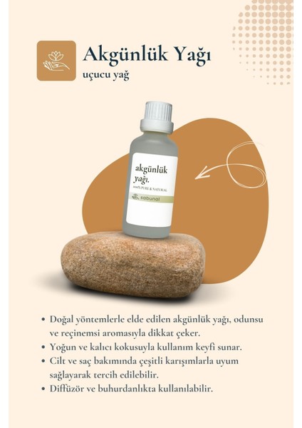 Akgünlük Sığla Yağı 50 ml - Doğal Uçucu Cilt Bakım Yağı