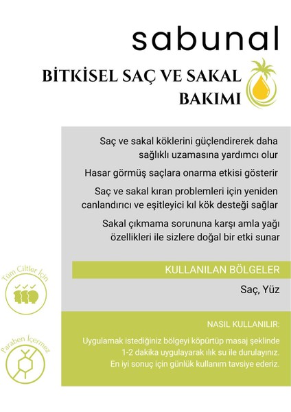 Amla Sabunu 4 Adet - Saç ve Sakal Bakımına Uygun Doğal Sabun