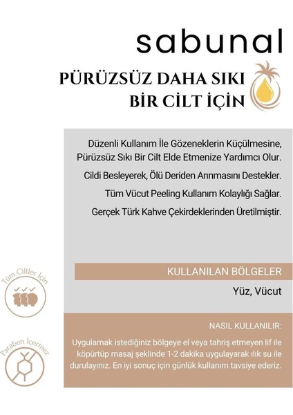 Kahveli Sabun - Bitkisel Cilt Bakım Sabunu 100 gr