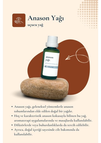 Anason Yağı 30 ml - Saf Bitkisel Cilt Bakım Aromaterapi Yağı