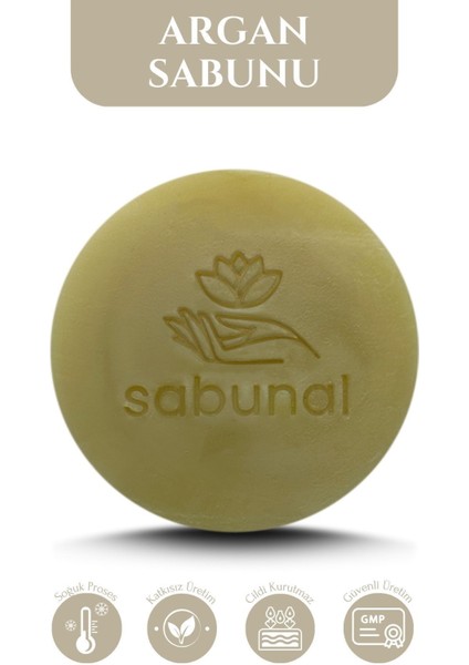 Argan Yağı Sabunu - Parlak ve Hacimli Saçlar İçin Doğal Sabun 100 gr