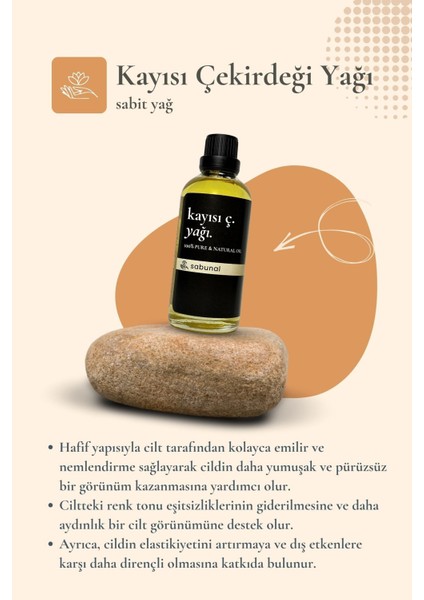 Kayısı Çekirdeği Yağı 100 ml - Cilt Bakım Yağı