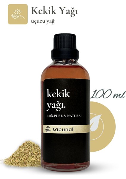 Kekik Yağı 100 ml - Karvakrol Oranı Yüksek Doğal Vücut Bakım Yağı