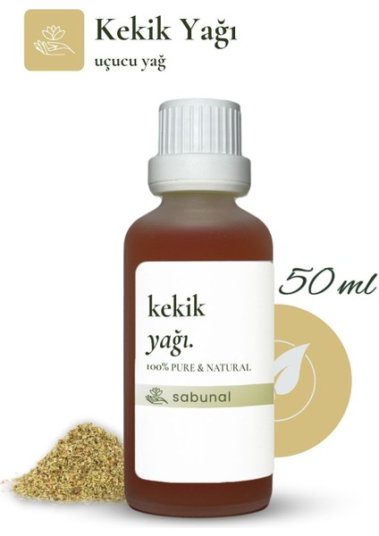 Kekik Yağı 50 ml - Karvakrol Oranı Yüksek Doğal Vücut Bakım Yağı