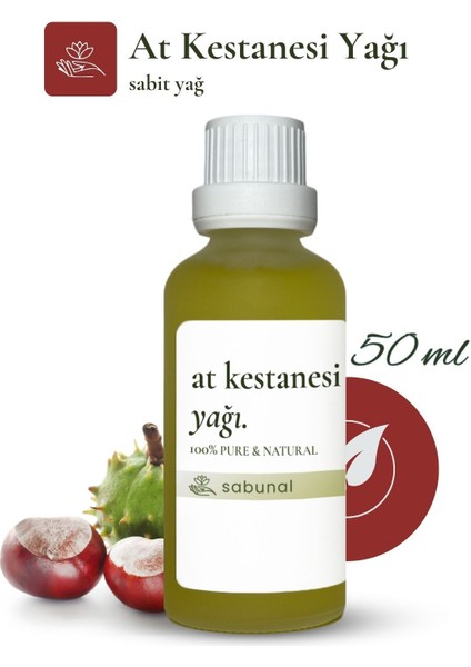 At Kestanesi Yağı 50 ml - Doğal Masaj ve Cilt Bakım Yağı