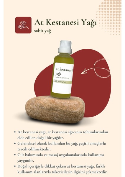 At Kestanesi Yağı 50 ml - Doğal Masaj ve Cilt Bakım Yağı fiyatları