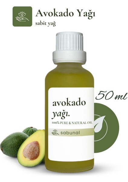 Avokado Yağı 50 ml - Kuru Ciltler İçin Nemlendirici Yağ