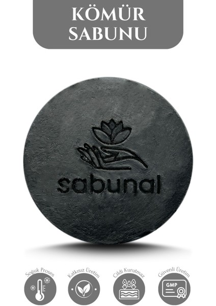 Bambu Kömür Sabunu 4 Adet - Siyah Nokta ve Cilt Temizleyici Doğal Sabun