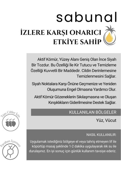 Bambu Kömür Sabunu 4 Adet - Siyah Nokta ve Cilt Temizleyici Doğal Sabun