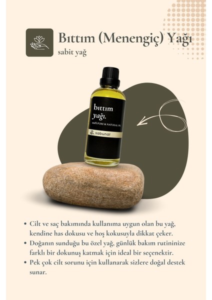 Bıttım Yağı 100 ml - Saç Ve Cilt için Soğuk Sıkım Doğal Bakım Yağı fiyatları