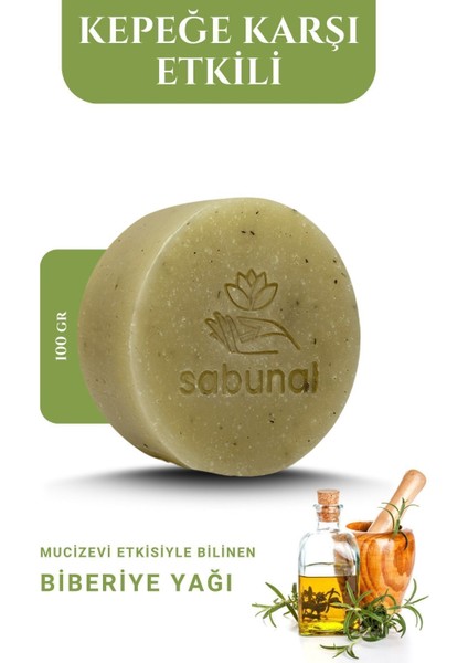 Biberiye Sabunu 3 Adet - Saç ve Cilt İçin Arındırıcı Doğal Sabun