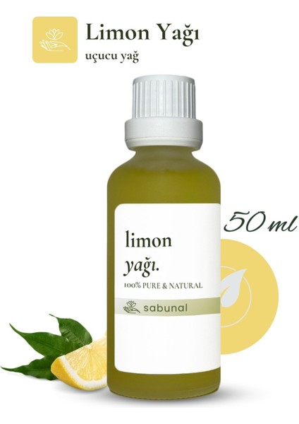 Limon Yağı 50 ml - Cilt Aydınlatıcı Bakım ve Aromaterapi Yağı